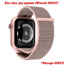 For 42/44mm ONLY - Pink Sand Loop Apple Watch Band Soft IWatch Strap